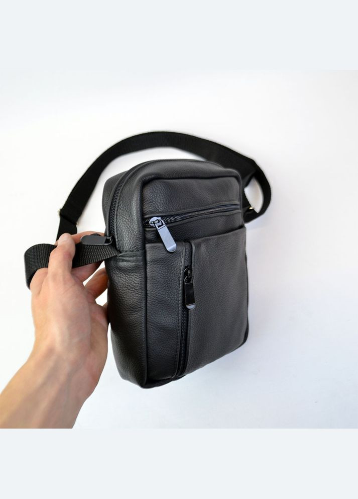 Элегантная мужская кожаная сумка-мессенджер из натуральной кожи на 5 отделений, мужская сумка через спину No Brand (306543354)