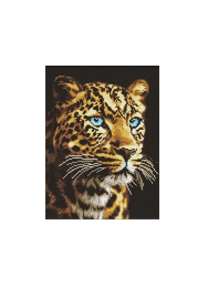 Алмазная мозаика Взгляд ягуара, (30х40 см) Ідейка (400788918)