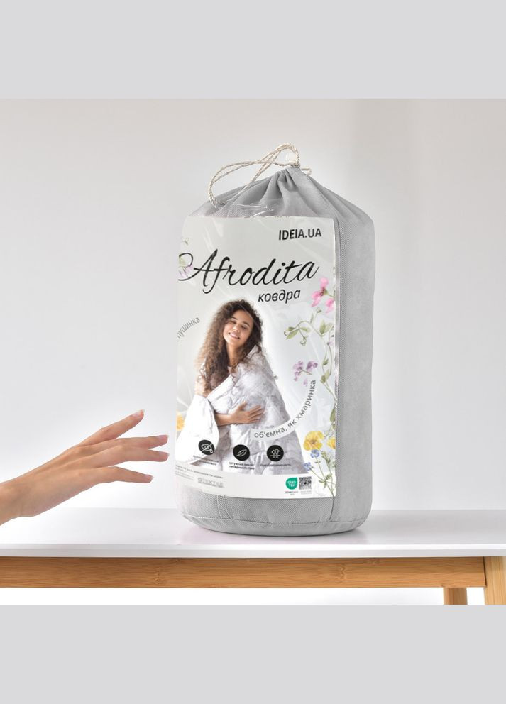 Ковдра літня 155х210 Afrodita штучний пух, легка, полегшена, м'який Комбінований IDEIA (334726506)