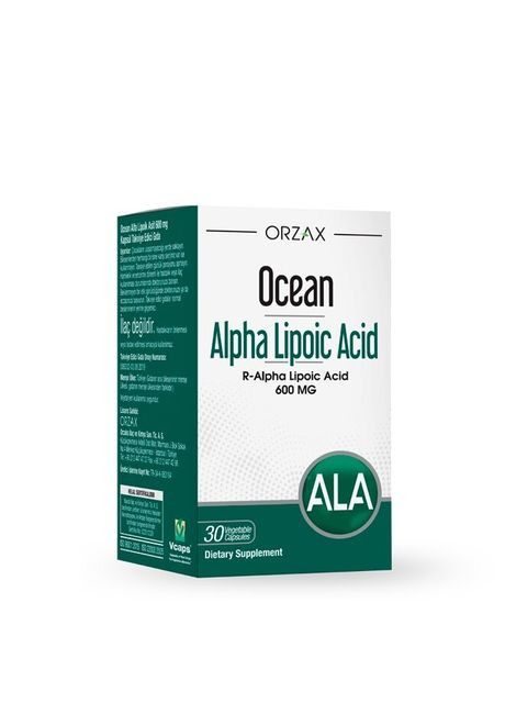 Альфа-ліпоєва кислота Ocean Alpha Lipoic Acid 600 mcg, 30 капсул Orzax (324419705)