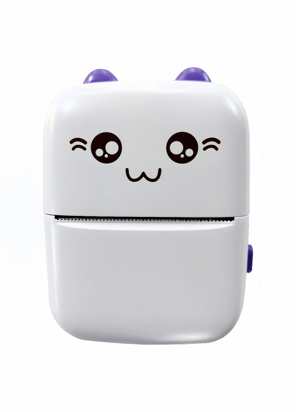 Дитячий міні принтер з набором паперу 2 шт Білий з фіолетовим No Brand (299153196)