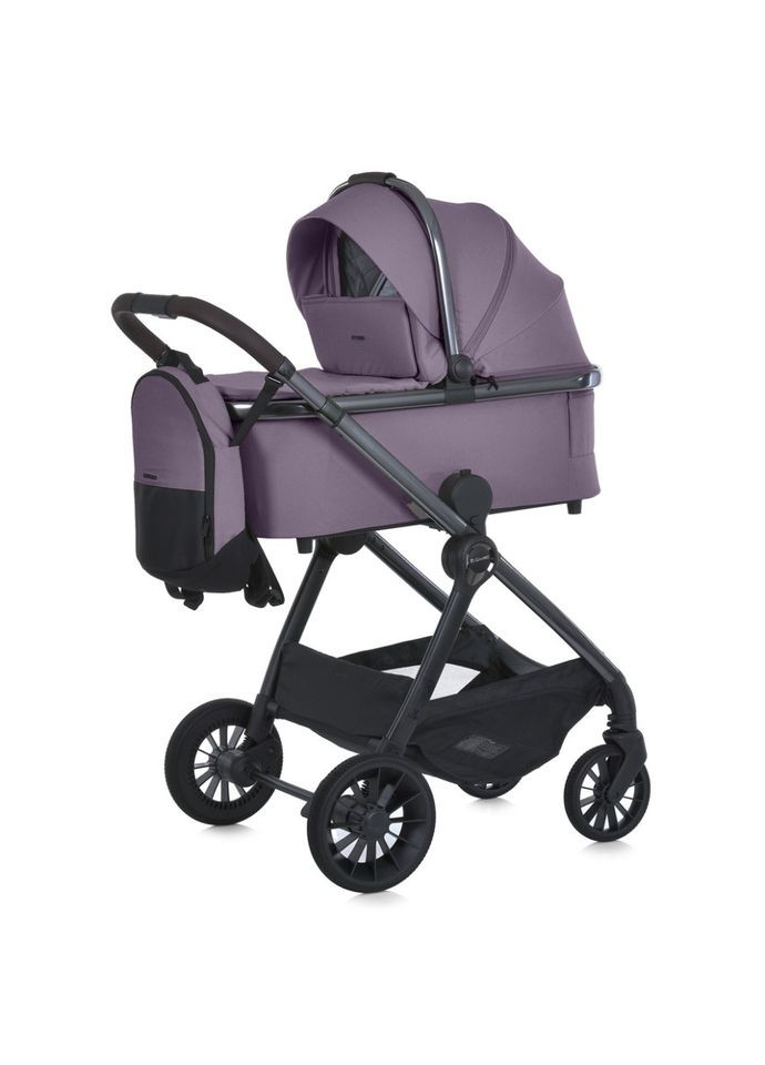 Детская коляска 2 в 1 RIVIERA универсальная для девочек розовая прогулочная люлька с адаптерами El Camino (368756672)