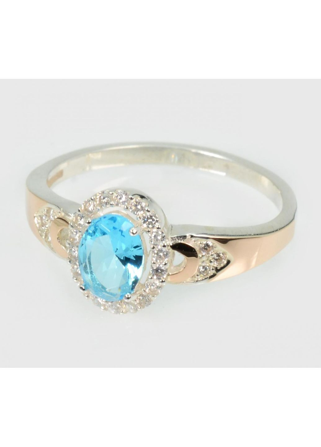 Серебряная кольца с золотыми вставками Silver Style (367113006)