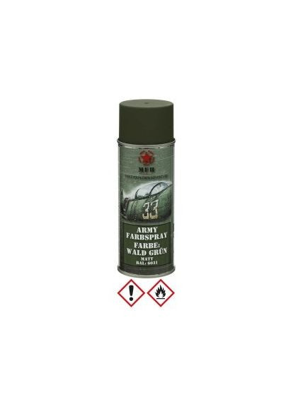 Маскирующая краска спрей в баллоне Army Spray Paint, mat, 400 ml MFH (315880944)