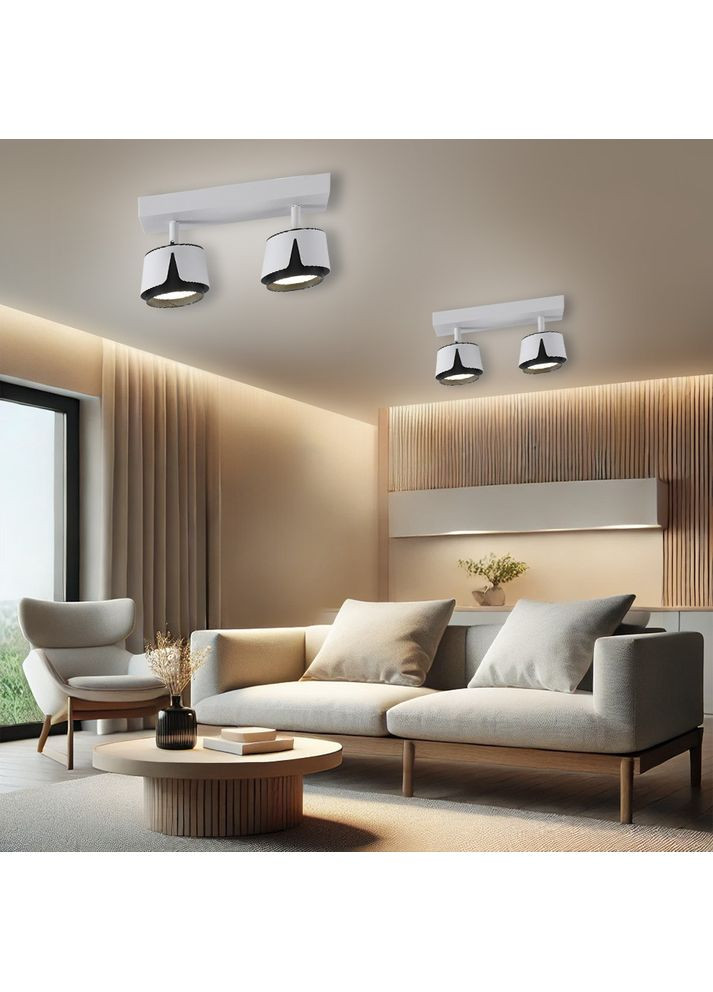 Светильник TELA 2R DL 270x100x135 мм Бело-черный для лампы GX53 ESLLSE (354298595)