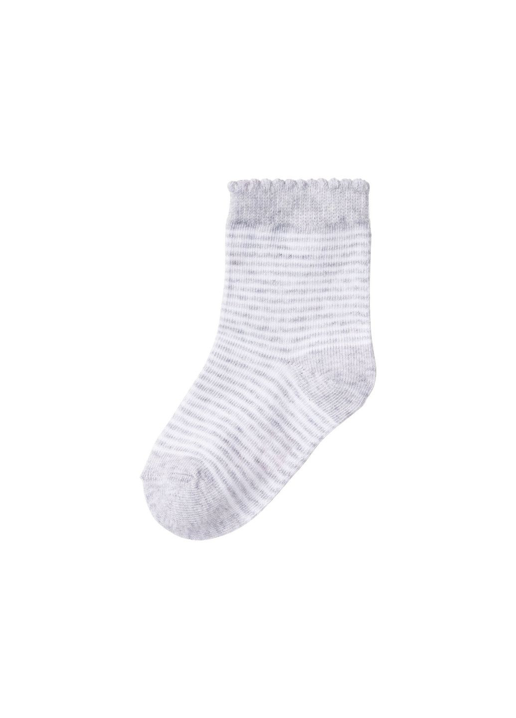 Шкарпетки середньої довжини для дівчинки 370657 біло-сірий Lupilu (262596296)