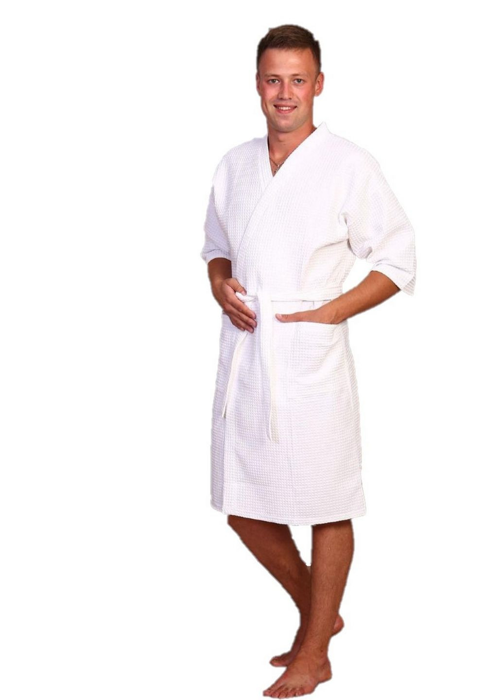 Вафельный халат кимоно Luxyart (282592320)