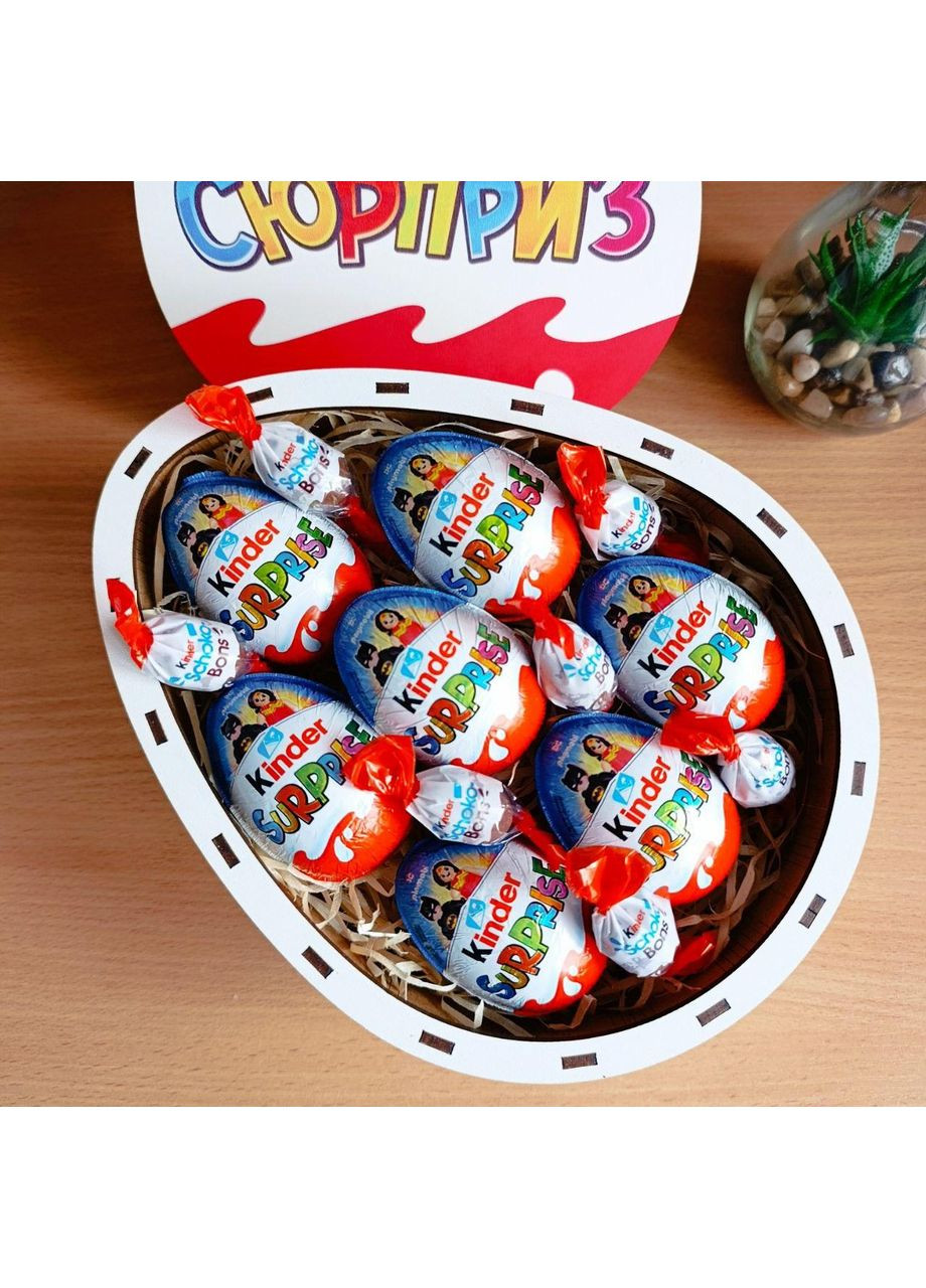Подарочный бокс с киндерами для девушки или ребенка на Новый год Пасху день рождения (ar328) No Brand (372152237)