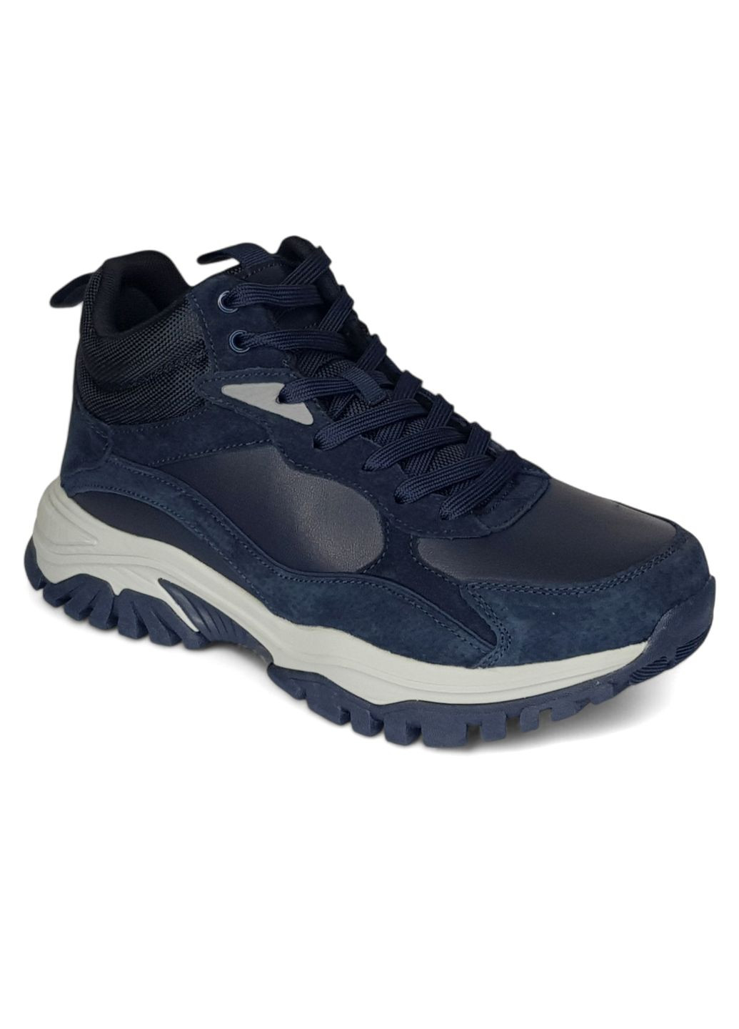 Синие зимние зимние спортивные ботинки Wollen