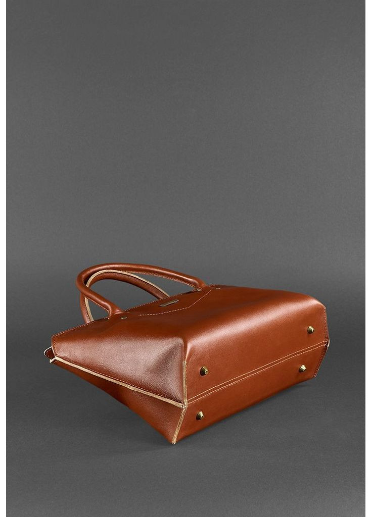 Женская кожаная сумка Midi светло-коричневая BlankNote (348359202)