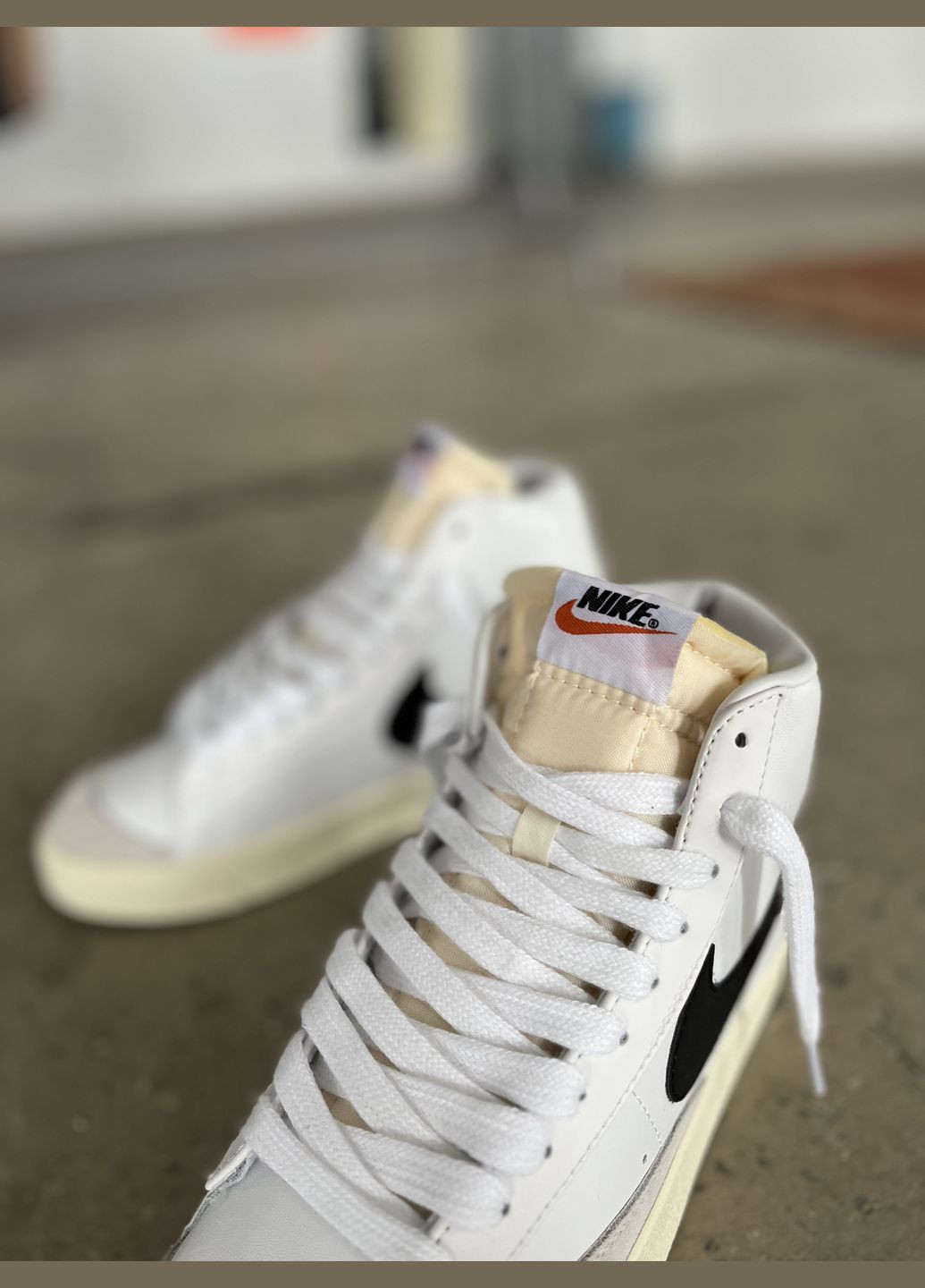 Кроссовки женские и мужские Nike Blazer Mid white | Найк Блейзер Мид белые No Brand белые демисезоны (316663508)