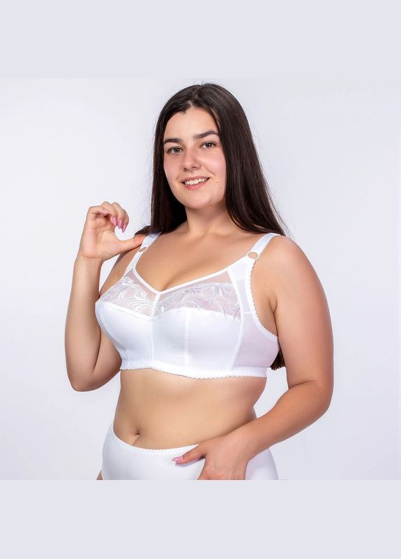 Белый бюстгальтер без косточек с мягкой чашкой Elita без косточек