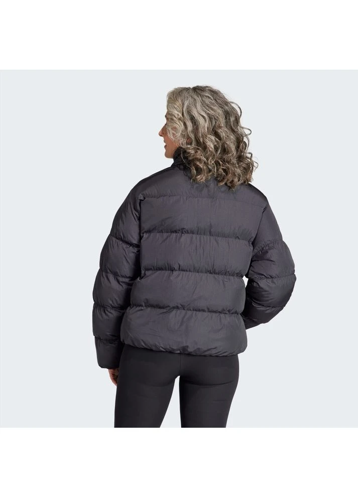 Черная зимняя куртка short vegan puffer jacket black ii8466 adidas