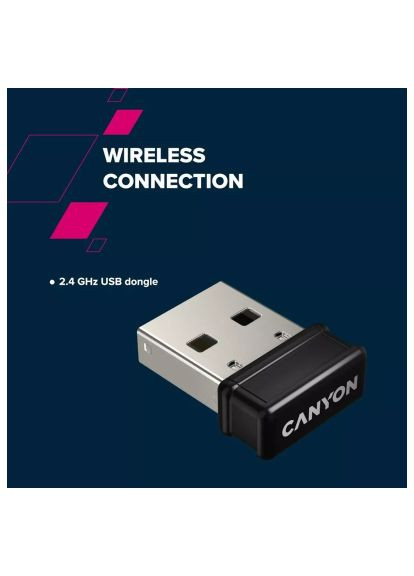 Клавіатура Canyon (CNS-HKBW03BG) VAG HKB-W03 Wireless UA Beige (357490424)