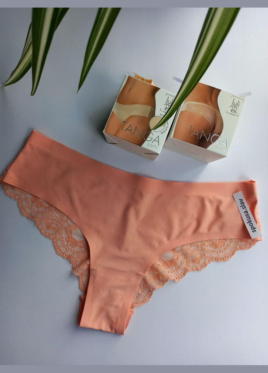 Трусики бразиліани чорні tanga Julimex (324833446)