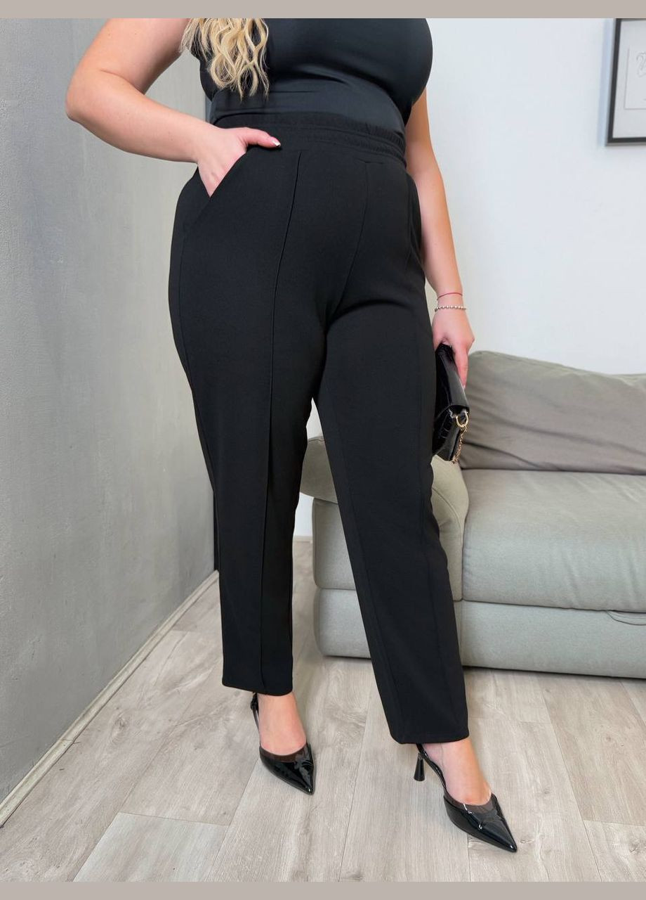 Брюки женские прямого кроя с талией на резинке. MonCher (340947253)