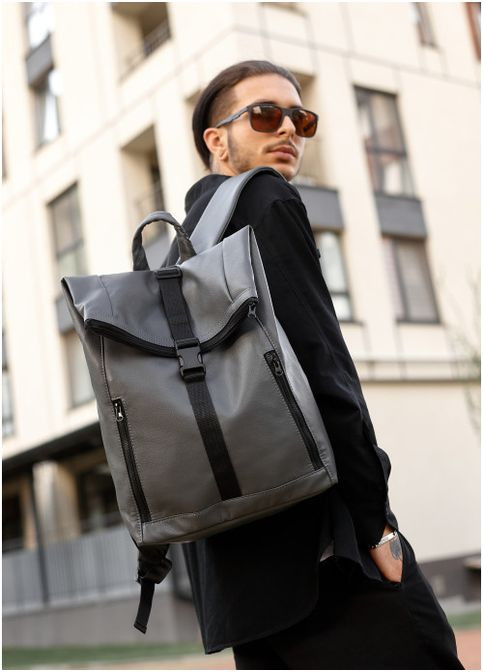 Чоловічий рюкзак сірий No Brand (314454952)