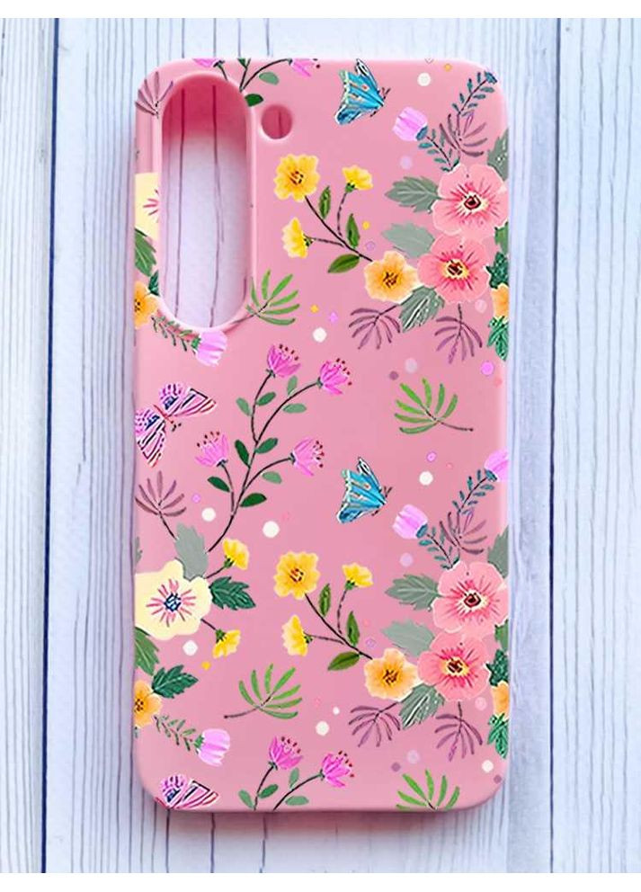 Матовый чехол на Samsung Galaxy S23 Цветочный фон (принт 369) Creative (355402106)