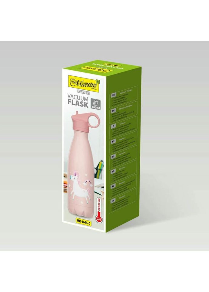 Термокружка Unicorn MR-1645-C 400 мл розовая Maestro (317778967)