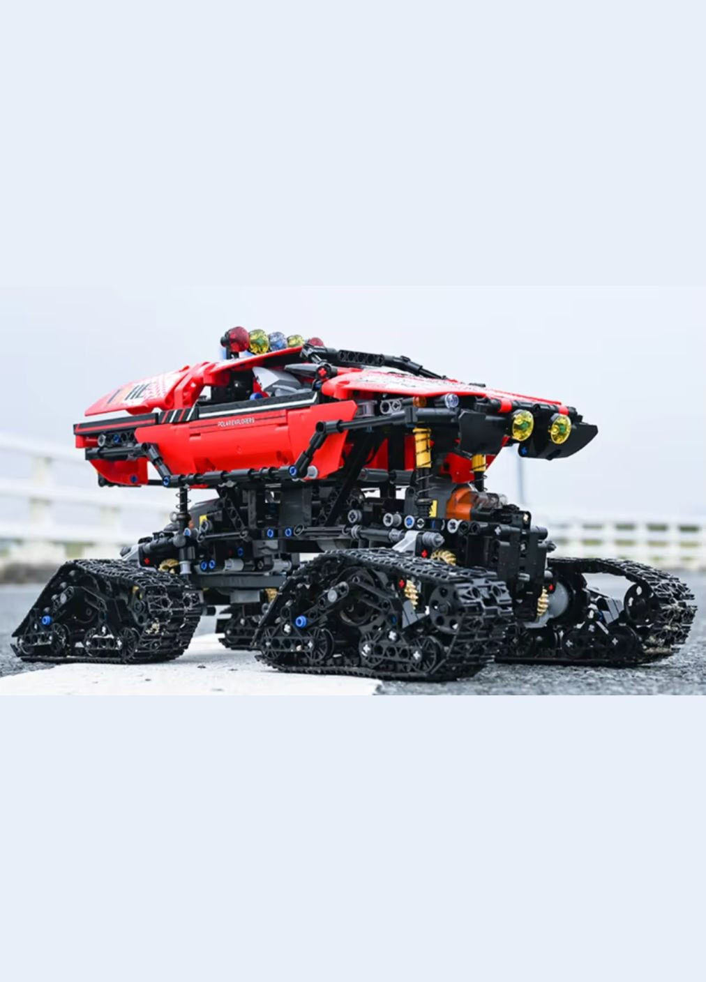 Конструктор споротивний позашляховик на гусеничному ходу на дистанційному управлінні на 1381 деталь, червоний Mould King (358688554)