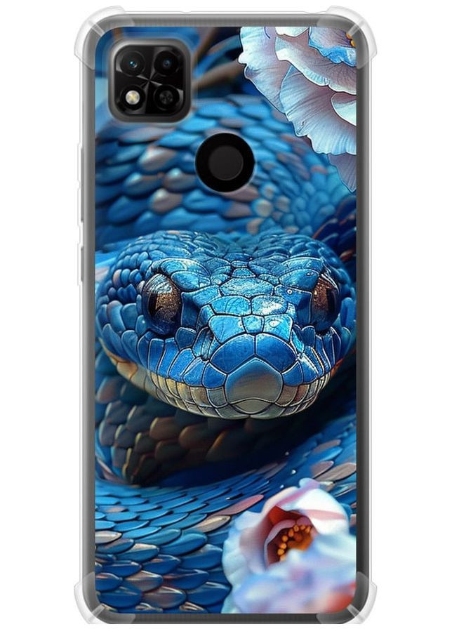Силіконовий протиударний с посиленими кутами чохол 'Blue Snake' для Endorphone Xiaomi Redmi 10A (287273301)