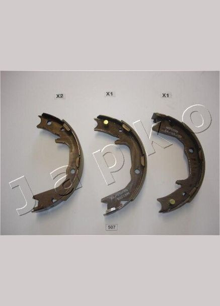 Колодки тормозные стояночного тормоза Mitsubishi Outlander, Pajero, Lancer (99-13) (55507) Japko (362027362)