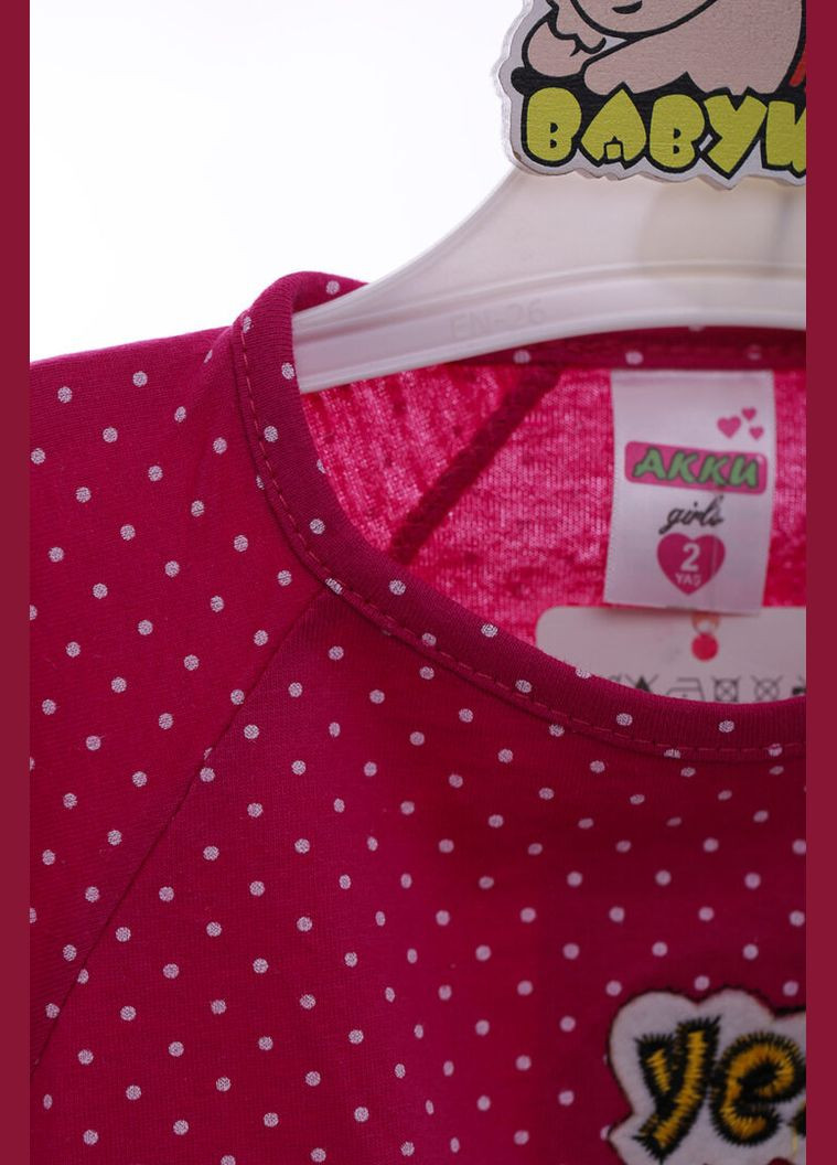 Рожева сукня літня трикотажна в горошок yes рожевий 104 см (38451) BABYKROHA (323470087)