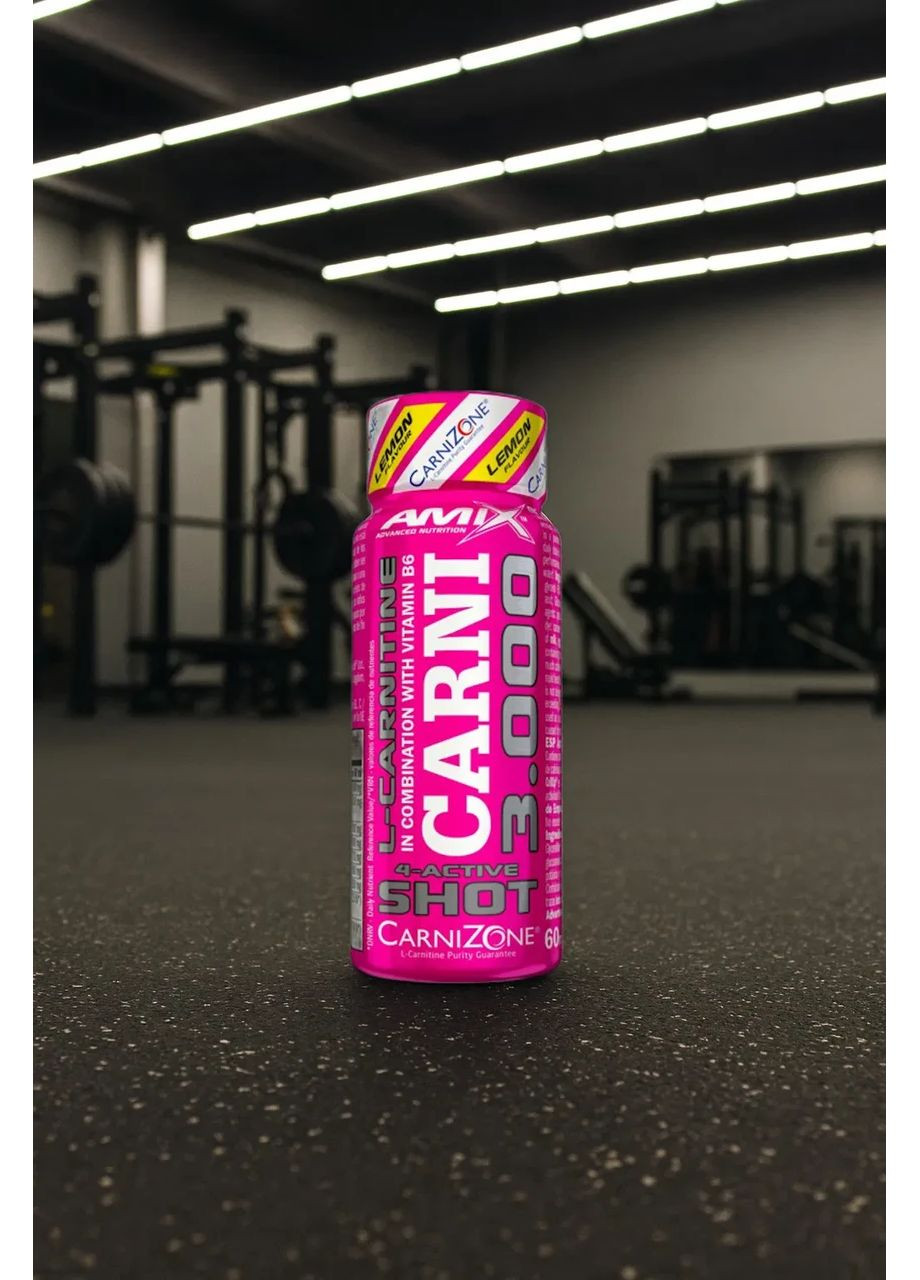 L-карнітин з таурином CarniShot 3000 Лимон 60 мл Amix (361401634)