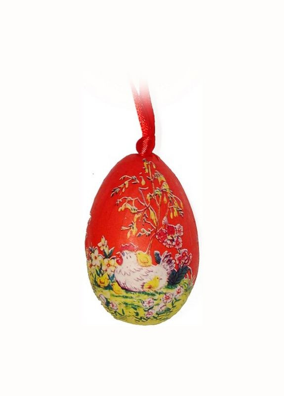 Великодній декор яйце декоративне підвісне Seta Decor (121959940)