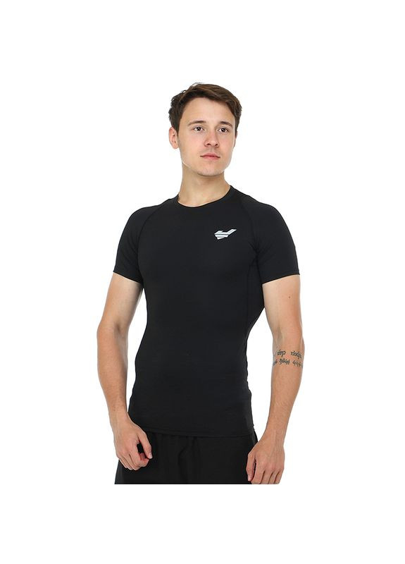 Чорна футболка компресійна чоловіча jason co-032, (06508472) FDSO