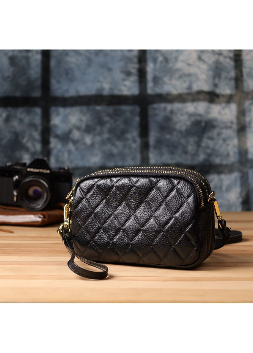 Сумка из натуральной кожи с тремя отделениями для женщин 22890 Vintage (361679867)