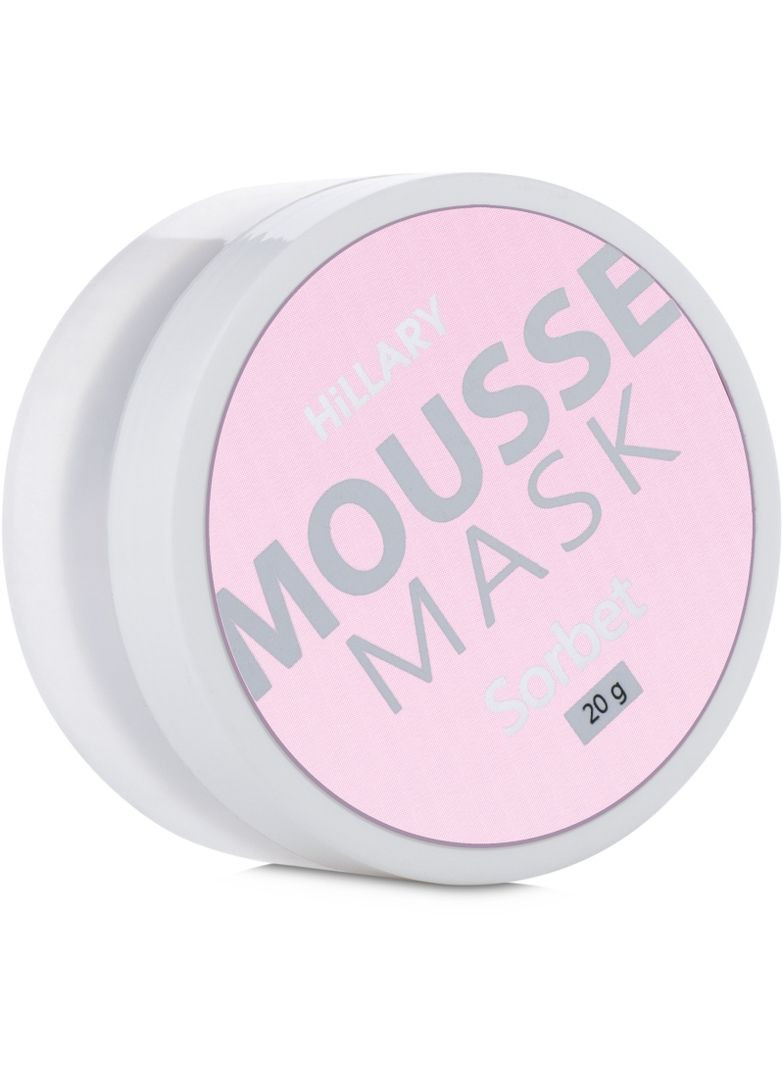 Мус-маска для обличчя "Пом'якшувальна" Mousse Mask Sorbet 20g (771657-16471) Hillary (368619743)