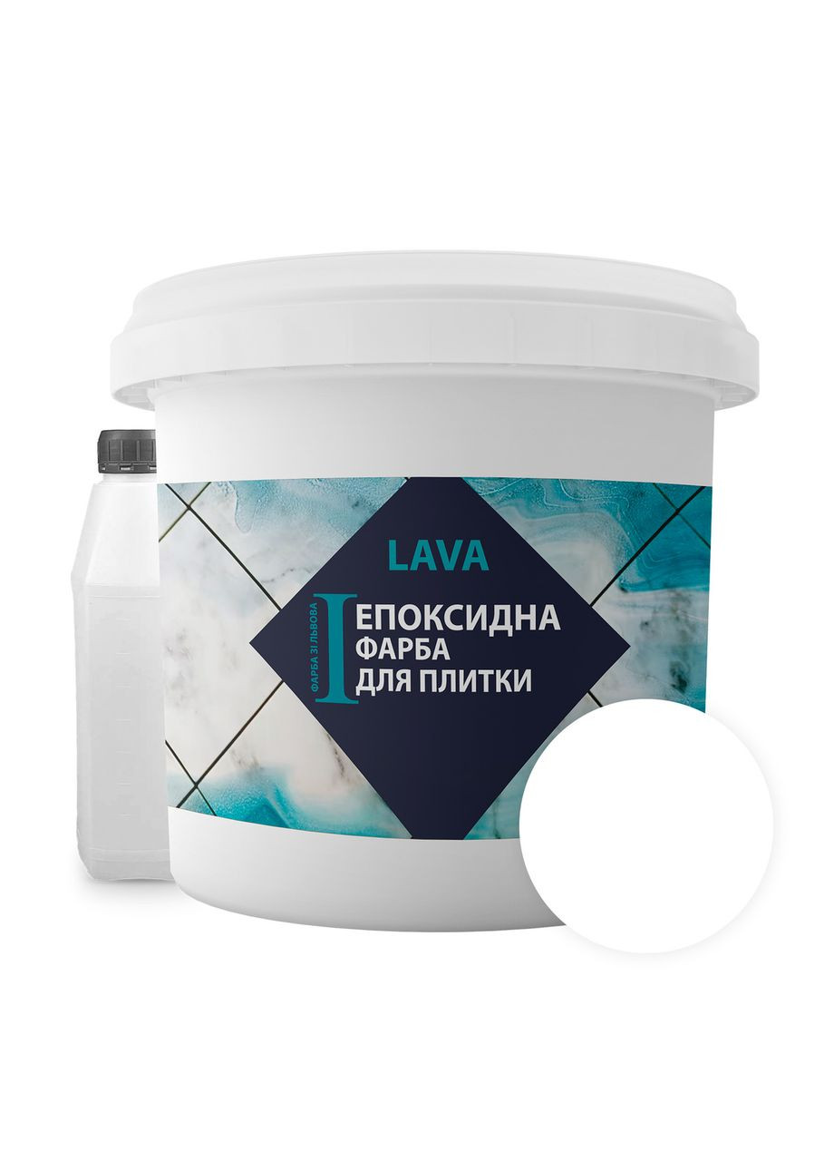 Эпоксидная краска для плитки 4.5 кг Белая черная No Brand (365780572)
