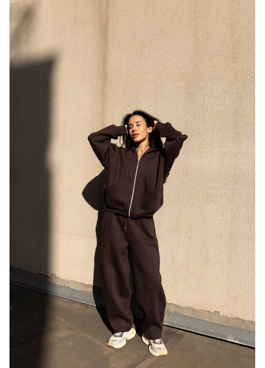 Оверсайз костюм, з якісної тринитки на флісі Україна (362357704)