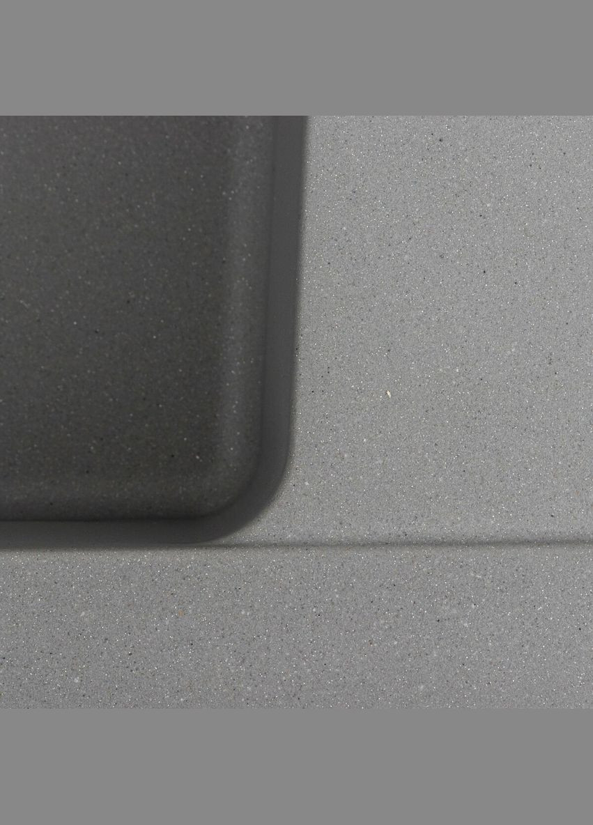 Гранитная мойка для кухни 6250 ZIRKONE матовый Серый металлик Platinum (336939288)