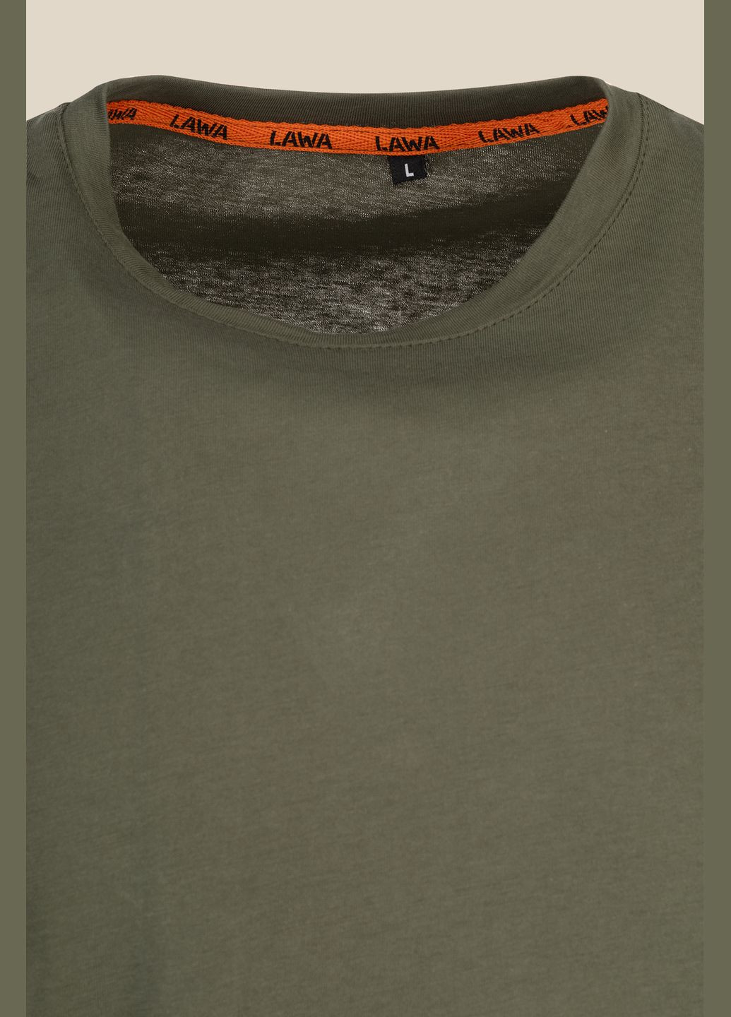 Оливковая футболка LAWA