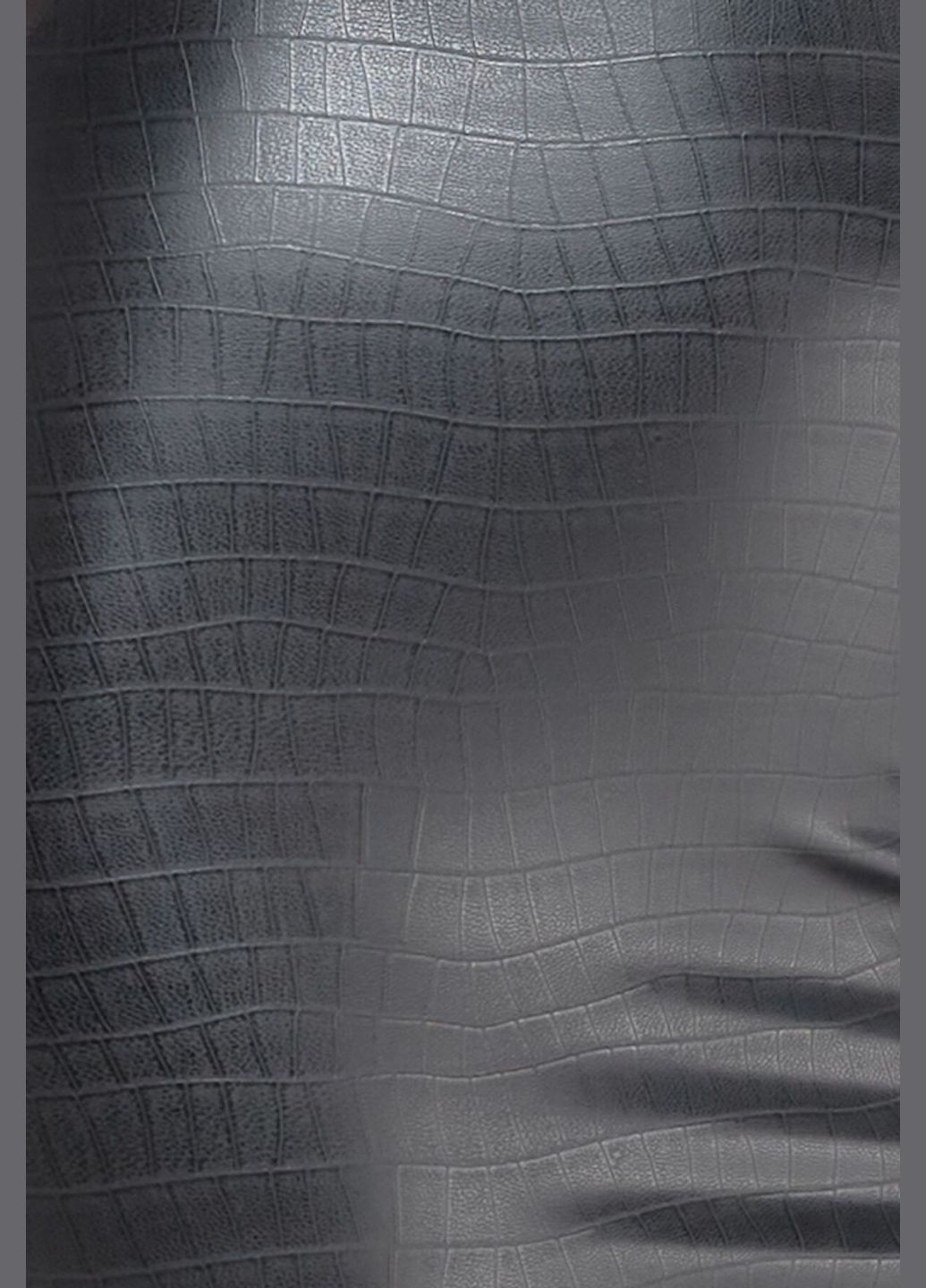 Трусики P012 Wild crocodile wetlook thong with double opening Noir Handmade (297572550)