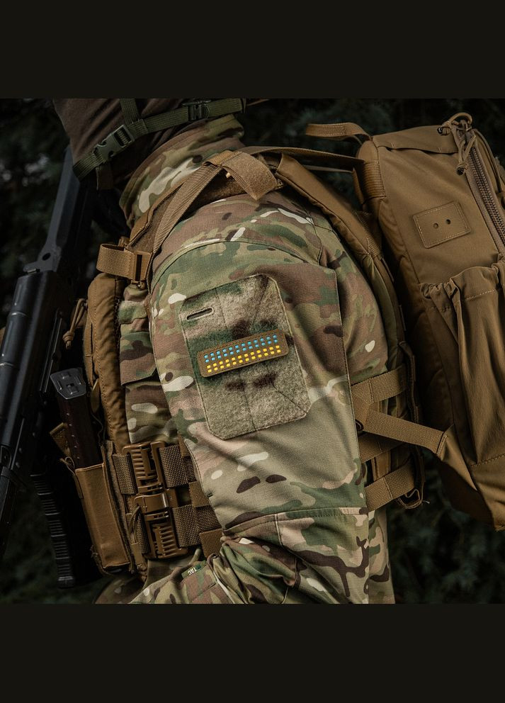 Нашивка прапор України 25х80 Laser Cut Coyote/Yellow/Blue/GID M-TAC (315047710)