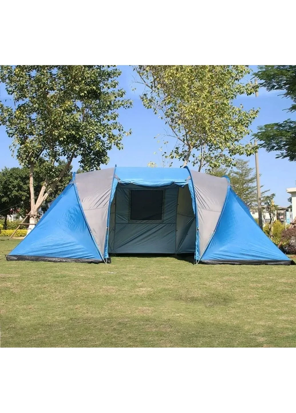Палатка туристическая шестиместная две зоны 2055 (150+150+150)*230*h200 Intex (392094150)