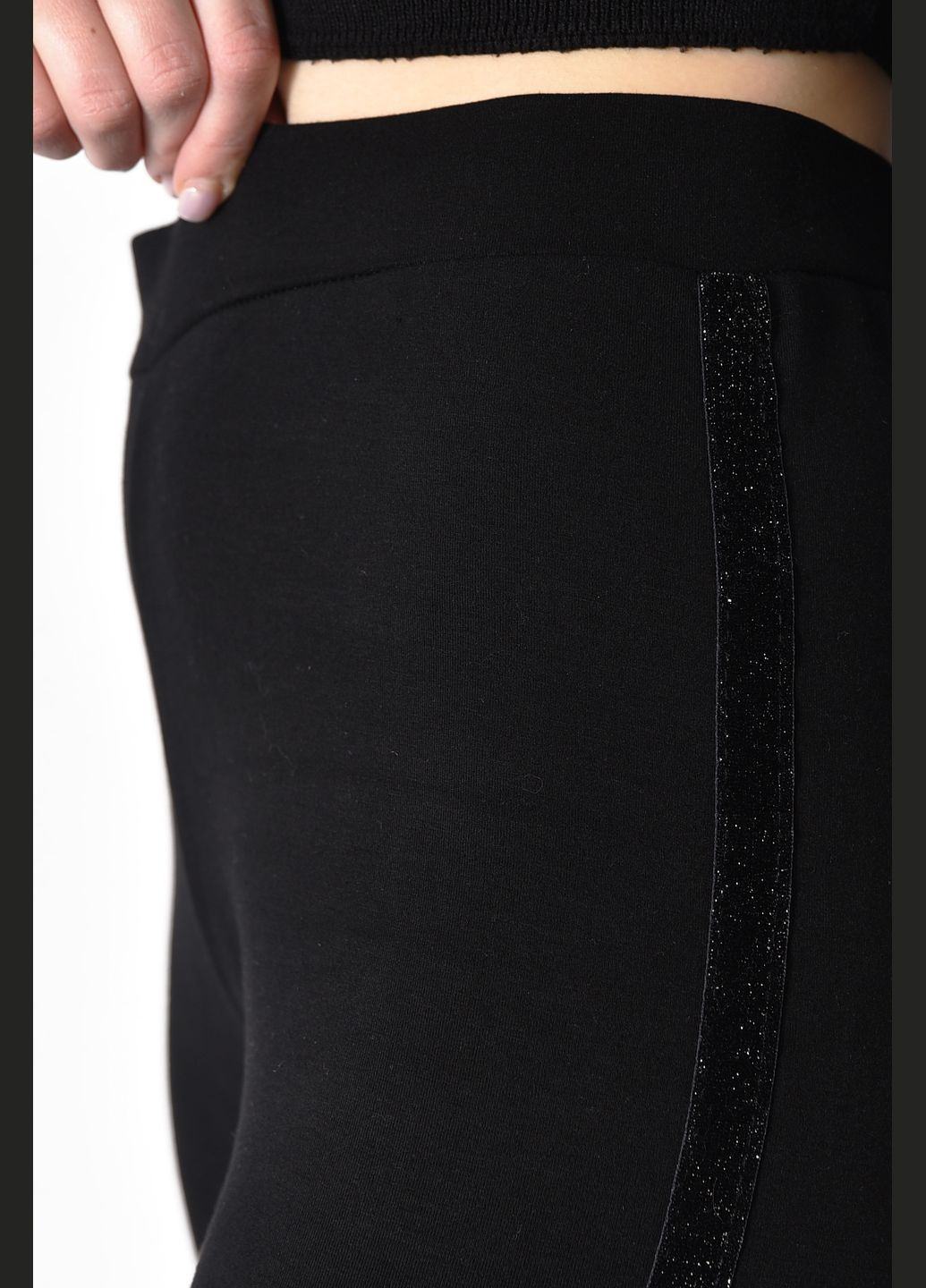 Лосини жіночі напівбатальні чорного кольору Let's Shop (278050255)
