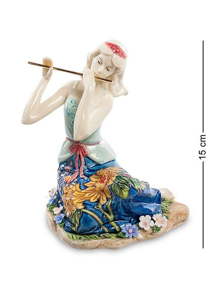 Статуэтка фарфоровая Девушка Волшебная флейта 15 см 1106189 Pavone (346152809)