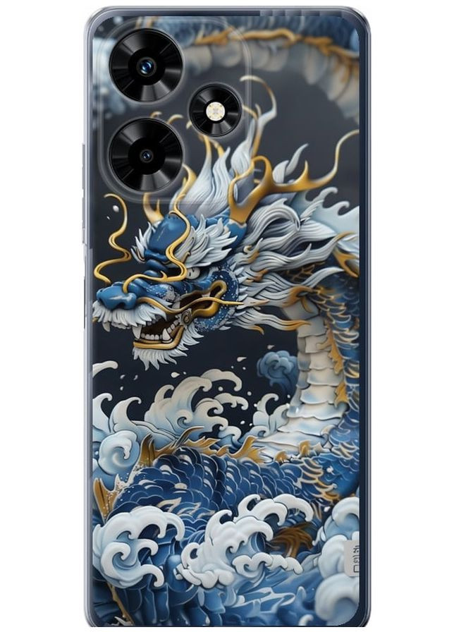 Силиконовый чехол 'Водяной дракон' для Endorphone Infinix Hot 30 (291421351)