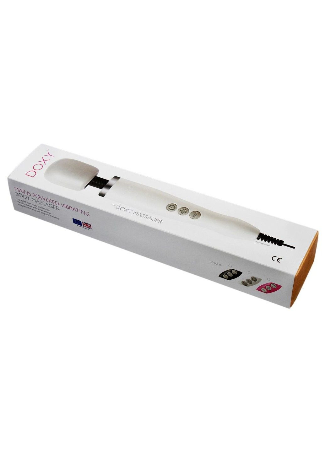 Вібромасажер Original Black, дуже потужний, живлення 220В Doxy (339865973)