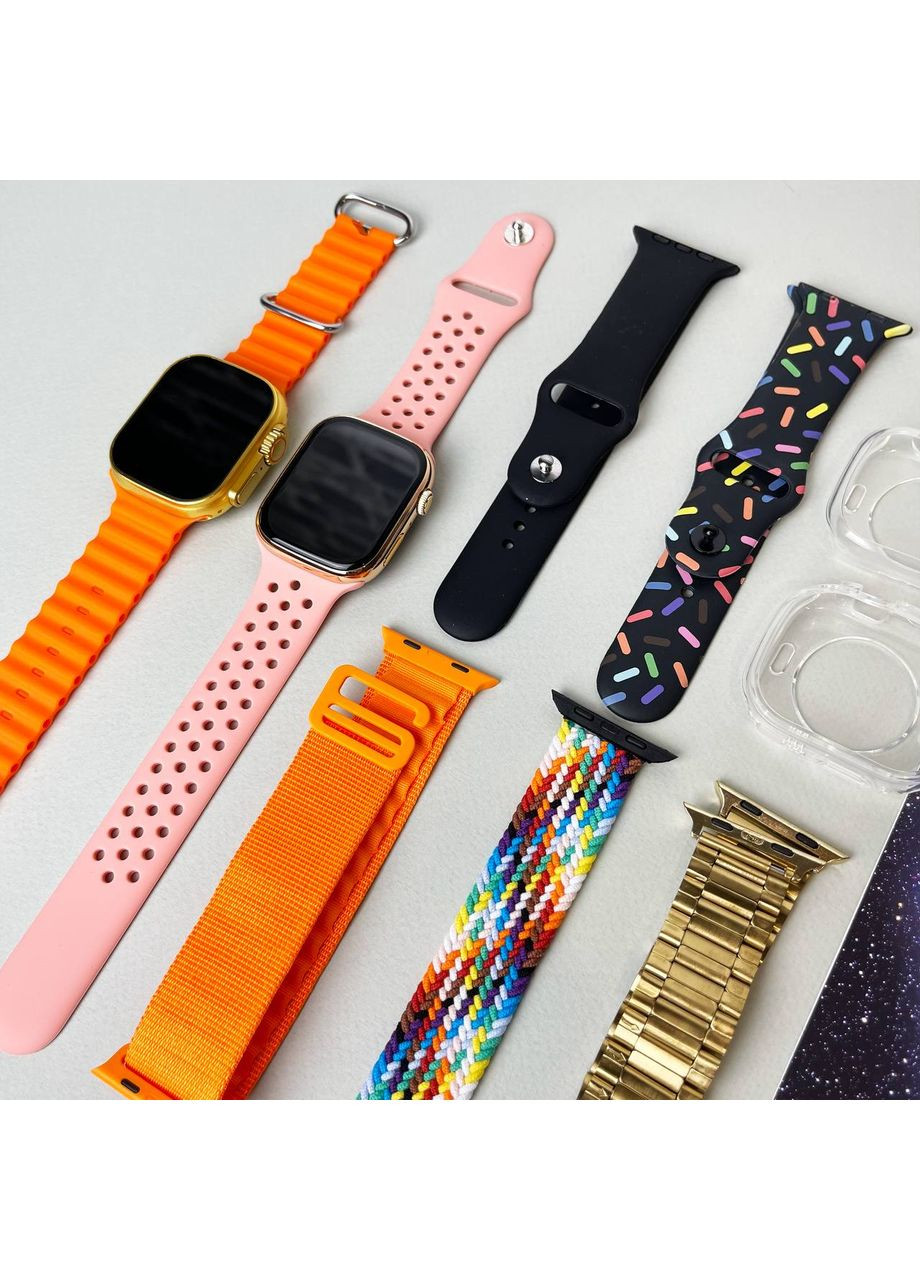 Комплект смарт-годинника Ultra 2 та Watch 9 з 7 ремінцями та 2 захисними чохлами для спорту та повсякденного життя Smart Watch Watch Ultra (372460405)