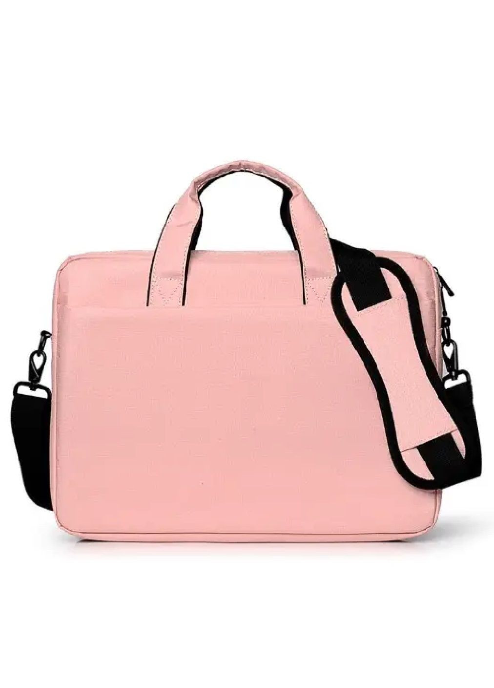 Сумка кейс с ремнем карманами отделениями для переноски хранения ноутбука 15" дюймов 40х29х6 см (477101-Prob) Розовая Unbranded (294604931)