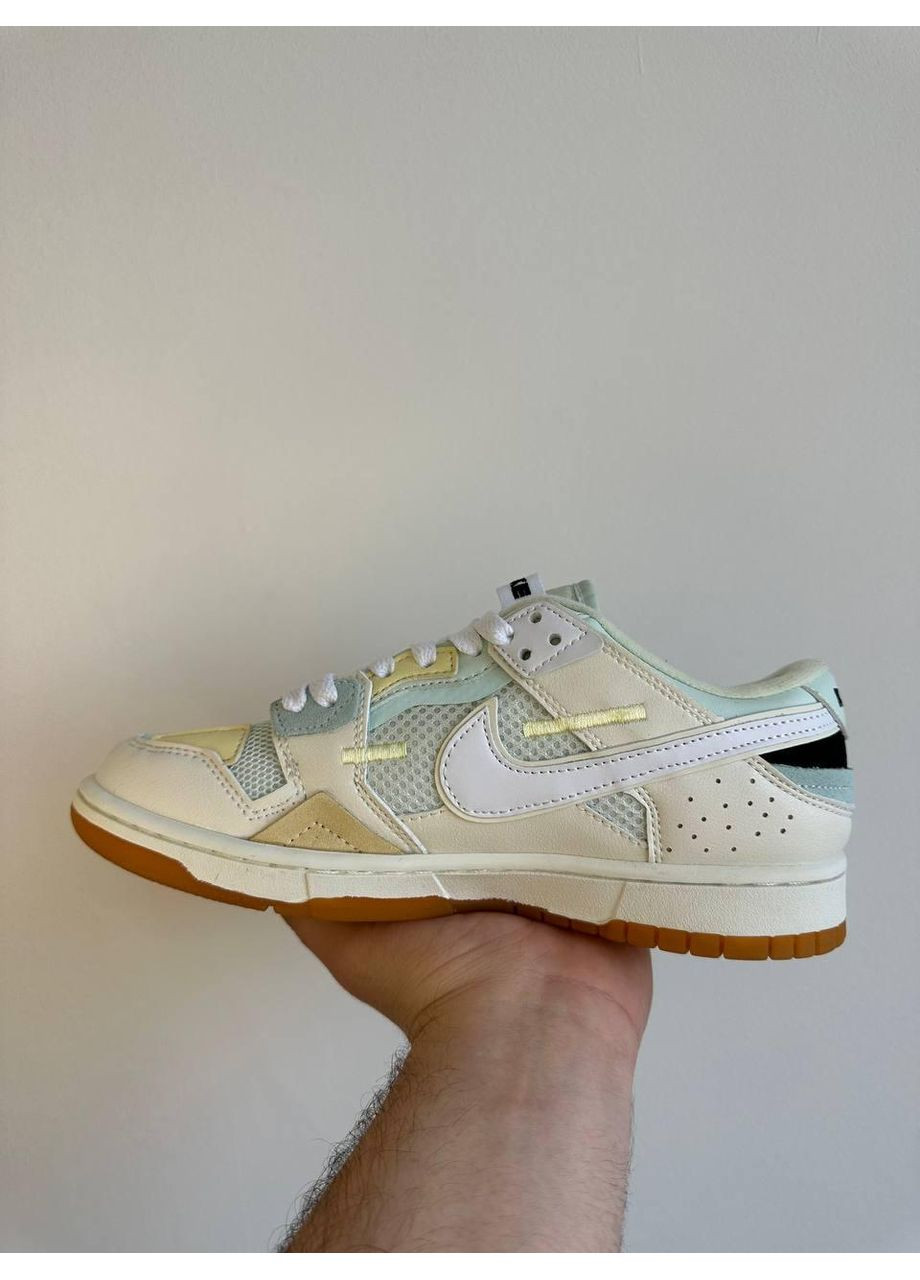 КРОСІВКИ ЖІНОЧІ NIKE SB DUNK BEIGE GREEN НАЙК СБ ДАНК No Brand сірі демісезони (369388191)