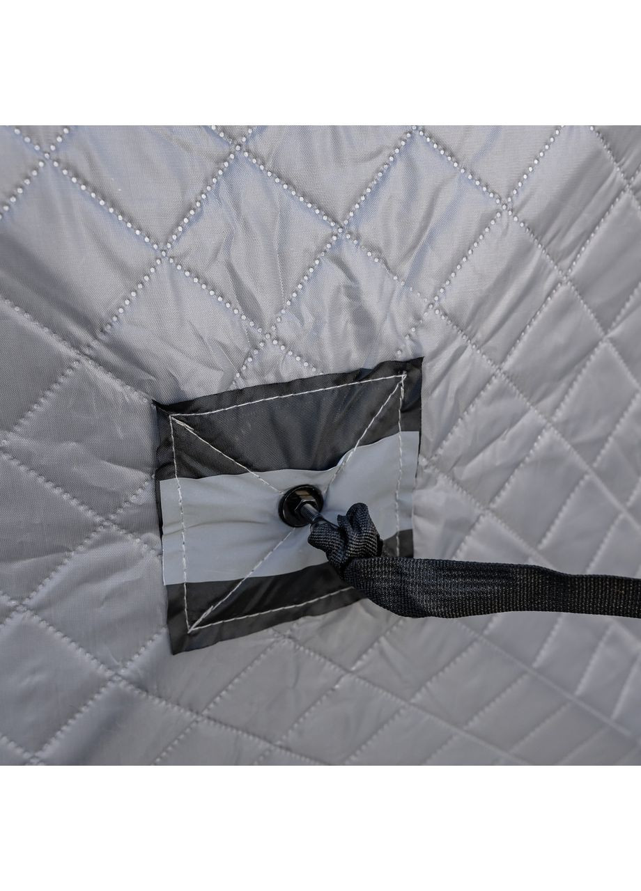 Палатка зимняя утепленная "Куб" (3-х местная 210х210х210), Зимняя палатка для рыболова туризма кемпинга и путешествий Серая LUGI (370800939)