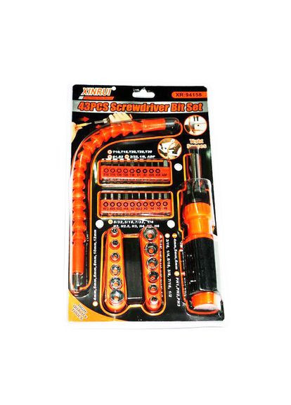 Отвертка с битами (43 предмета, Black Red) Xinrui (325877358)