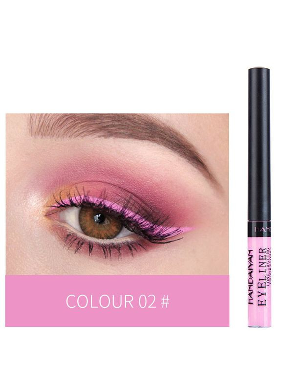 Кольорова водостійка підводка для очей Eyeliner Long Lasting Professional колір №4 Коричневий Handaiyan (330752059)