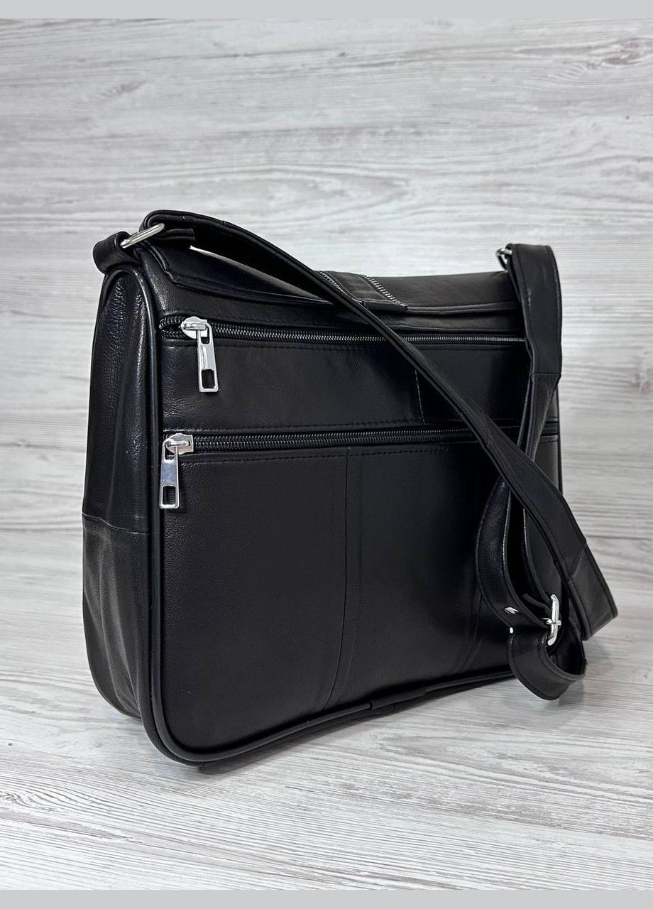 Женская сумка черная натуральная кожа 108011 No Brand (326738336)